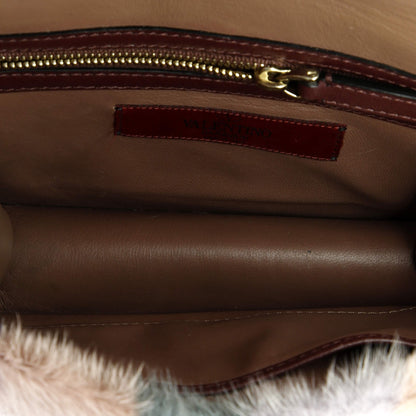 Valentino Garavani Glam Lock Shoulder Bag Mink Small