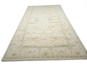 Handmade Extra Large Oushak Oriental Rug Muted