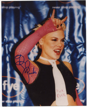 Pink Autographed 8X10 Photo