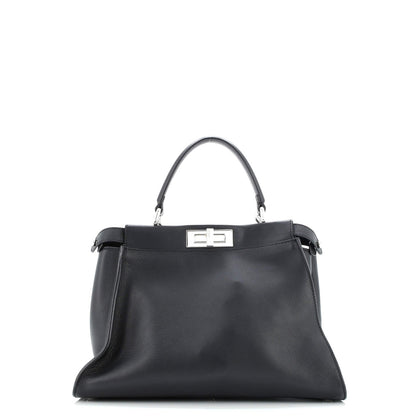 Fendi Monster Peekaboo Bag Calfskin And Python Regular