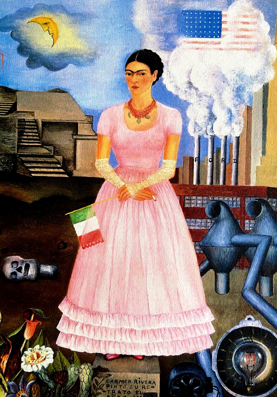 Frida Kahlo Lithograph Coa Certified Signed