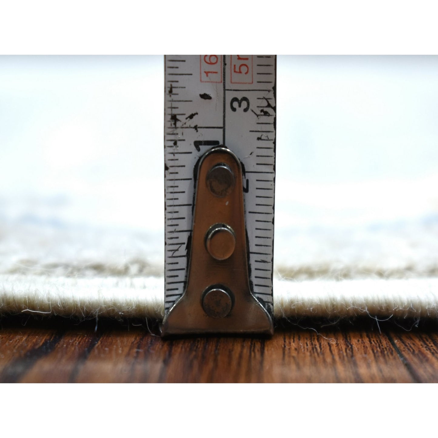 6'X9'2" Angora Oushak Organic Wool Hand Knotted Gray Oriental Rug