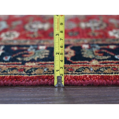 3'X5' Red Karjihooz Design Geometric Medallions Hand Knotted Wool Rug