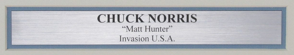 Chuck Norris "Matt Hunter" Signed/Autographed 11X14 Photo Framed Jsa 189988