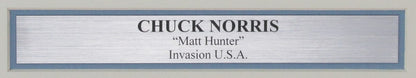 Chuck Norris "Matt Hunter" Signed/Autographed 11X14 Photo Framed Jsa 189988