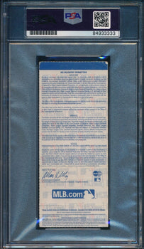 2004 Alcs Game 7 Ticket Clincher David Ortiz Hof Red Sox Signed/Auto Psa/Dna