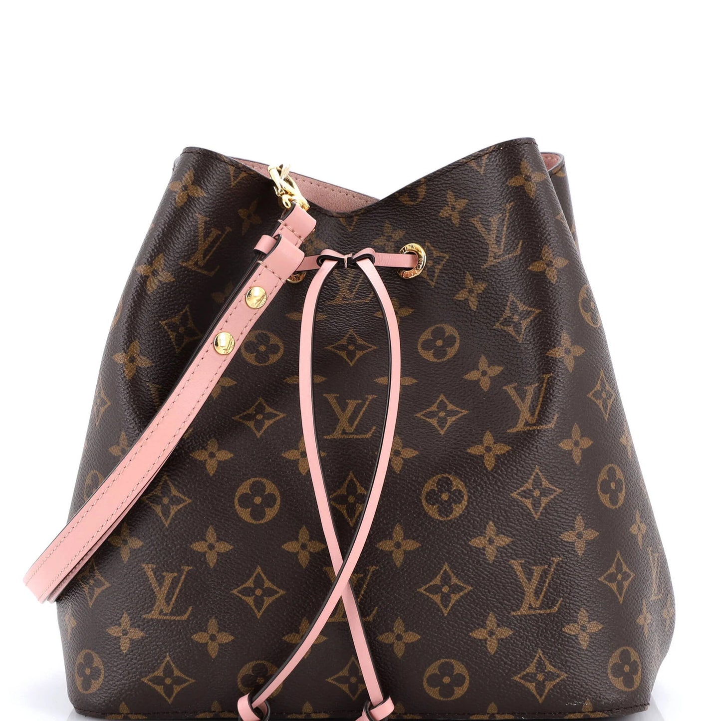 Louis Vuitton Neonoe Handbag Monogram Canvas With Leather Mm
