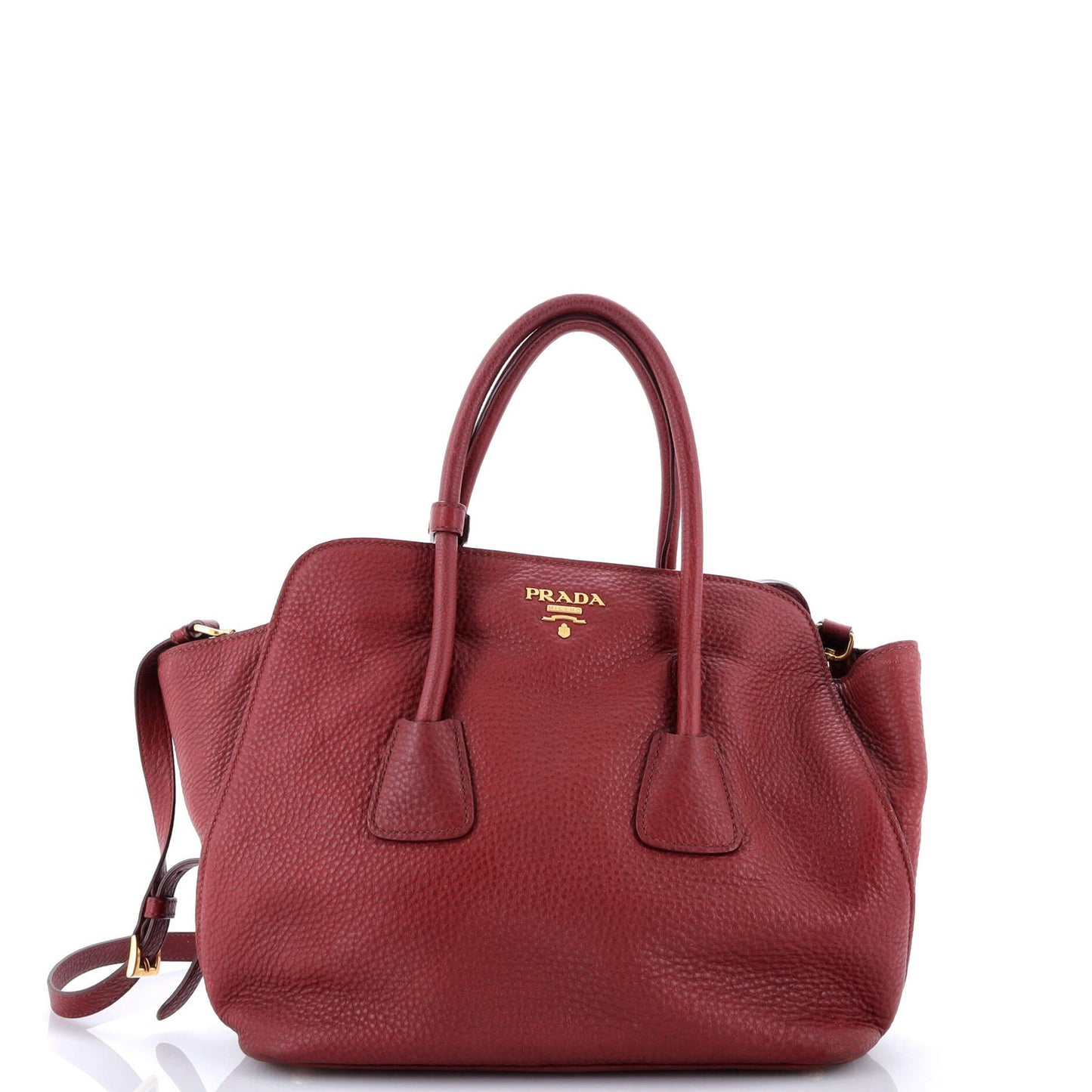 Prada Convertible Open Shopping Tote Vitello Daino Medium