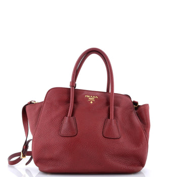 Prada Convertible Open Shopping Tote Vitello Daino Medium