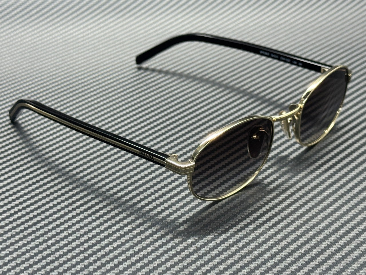 PRADA PR B53S ZVN02C Pale Gold Grey Gradient Women's 52 mm Sunglasses