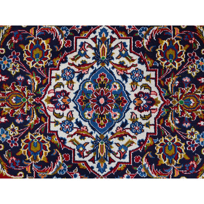 10'1"X13' Angels Red Hand Knotted Vintage Kishoon All Wool Oriental Rug