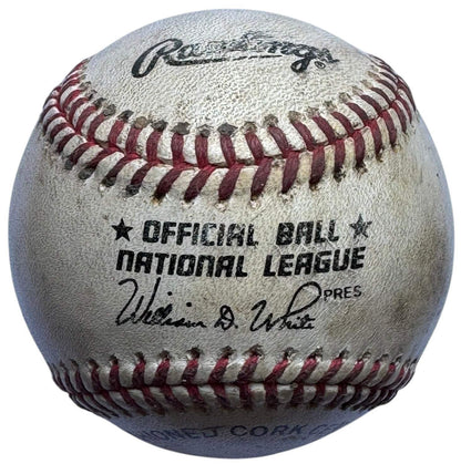 Chuck Carr Alex Arias Gary Sheffield Autographed Official National League Baseba