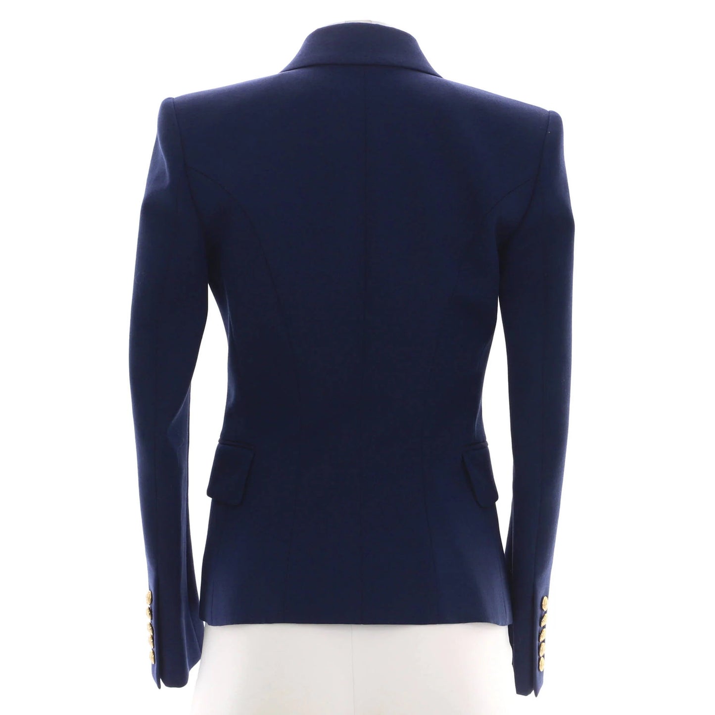 Balmain Women'S Double Breasted Blazer Wool