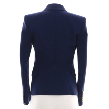 Balmain Women'S Double Breasted Blazer Wool