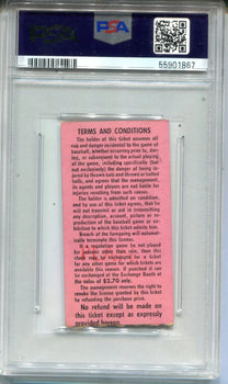 1963 New York Yankees Vs. Athletics 4 May 21 Ticket Stub (Psa Ex 5 )