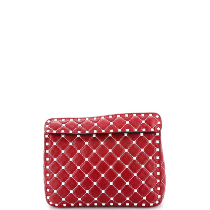 Valentino Garavani Rockstud Spike Flap Bag Quilted Leather Medium