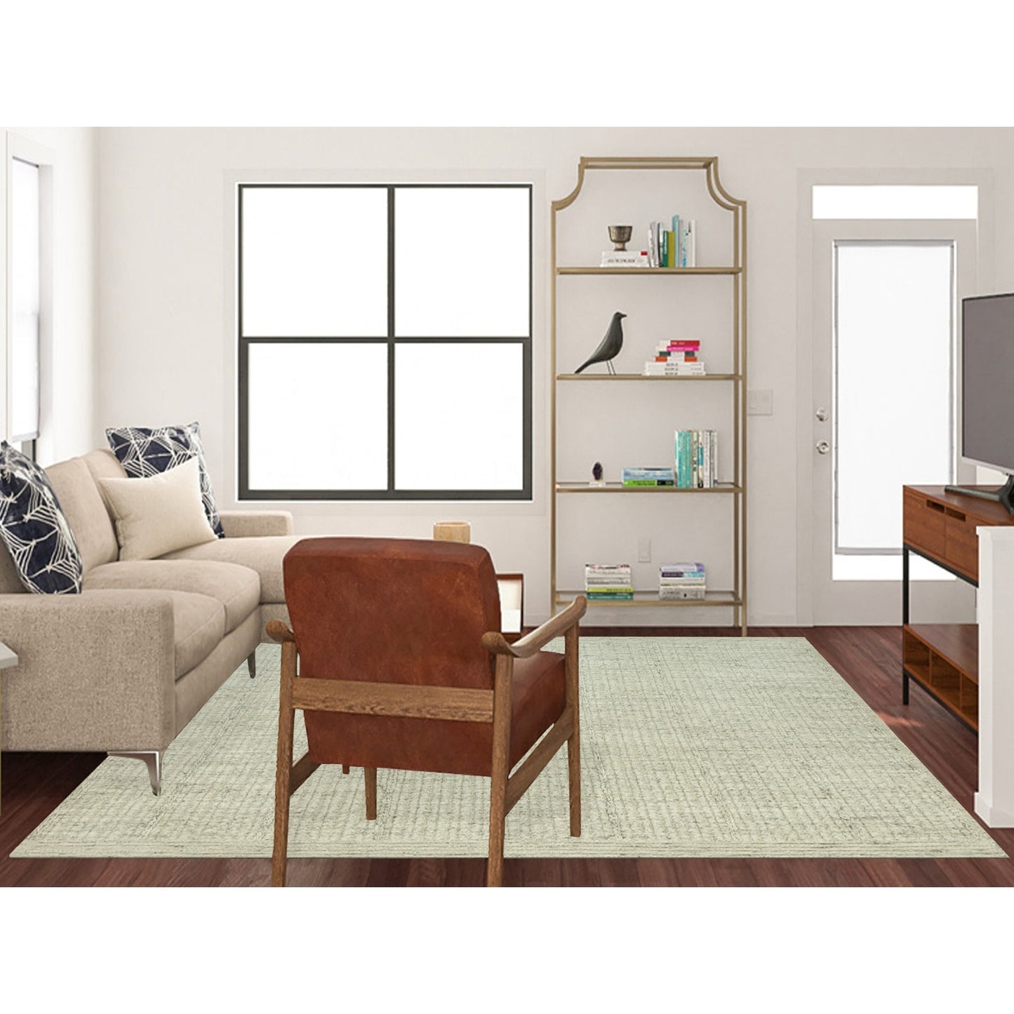 8'3"X10' Coventry Gray Cord Collection Wool Hand Woven Oriental Rug