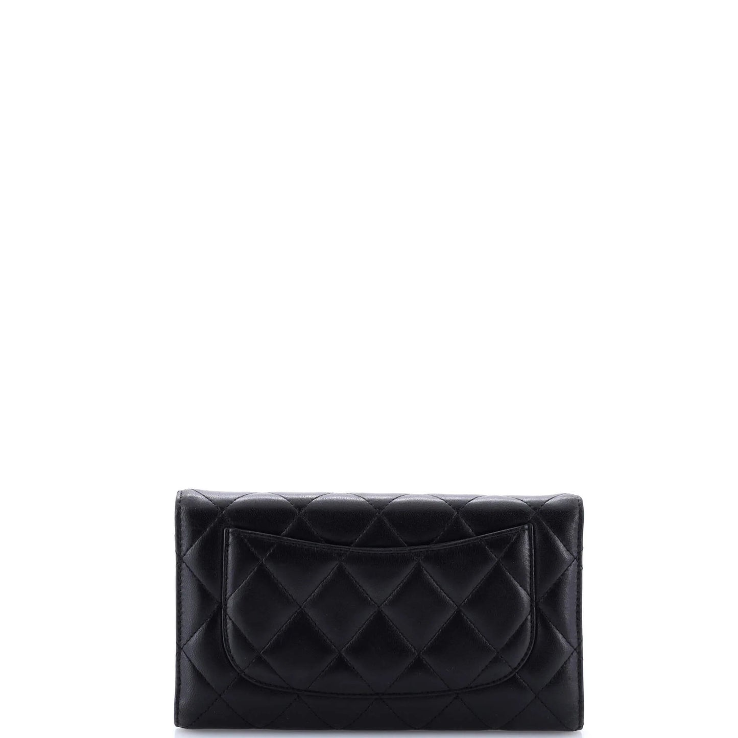 Chanel L-Flap Wallet Quilted Lambskin Long