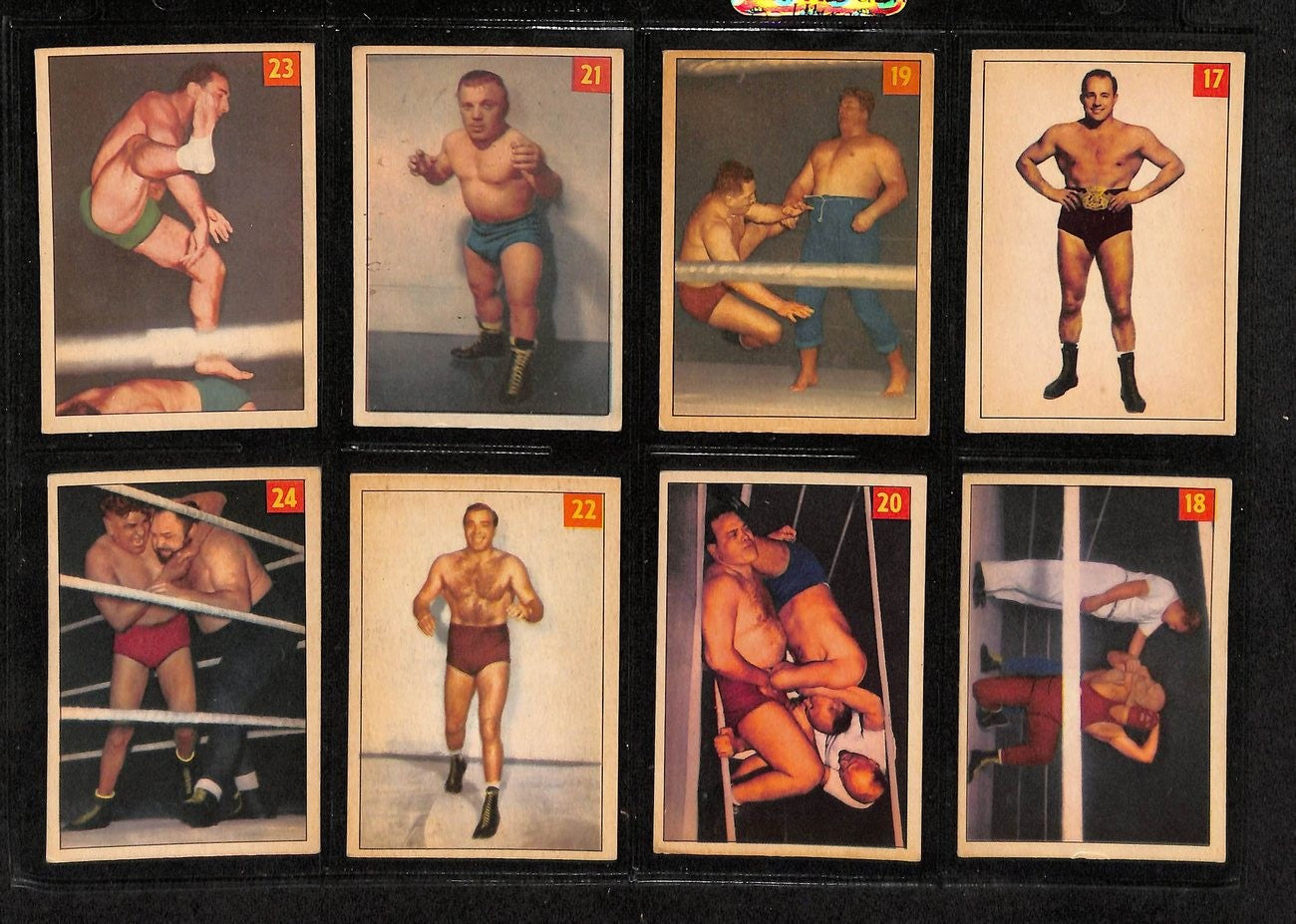 1954-55 Parkhurst Wrestling Complete Set (75)