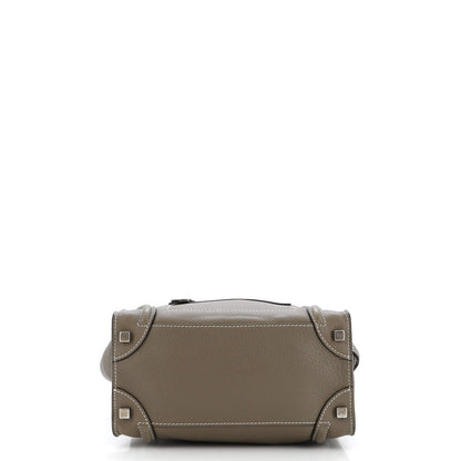Celine Luggage Bag Grainy Leather Micro