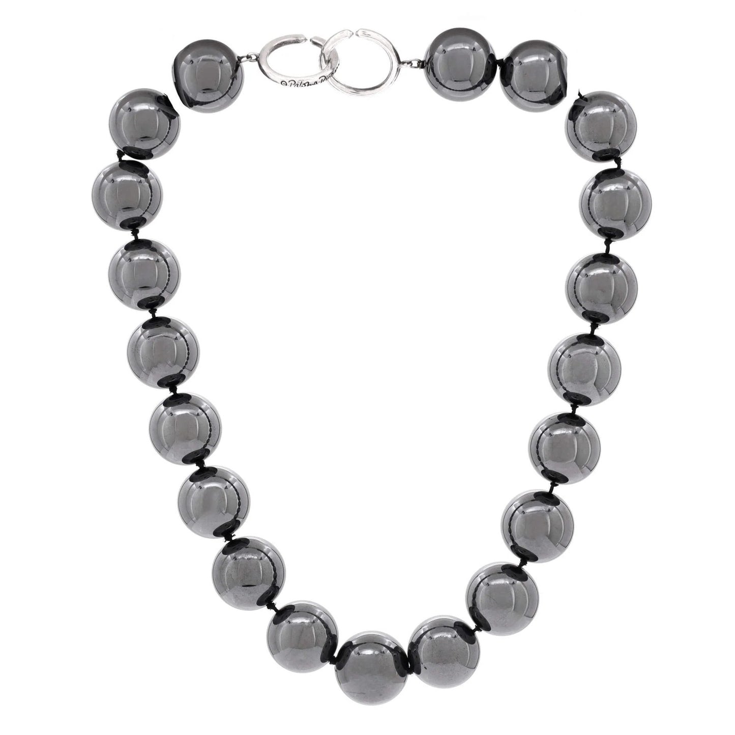Tiffany & Co. Paloma Picasso Beaded Choker Necklace Hematite