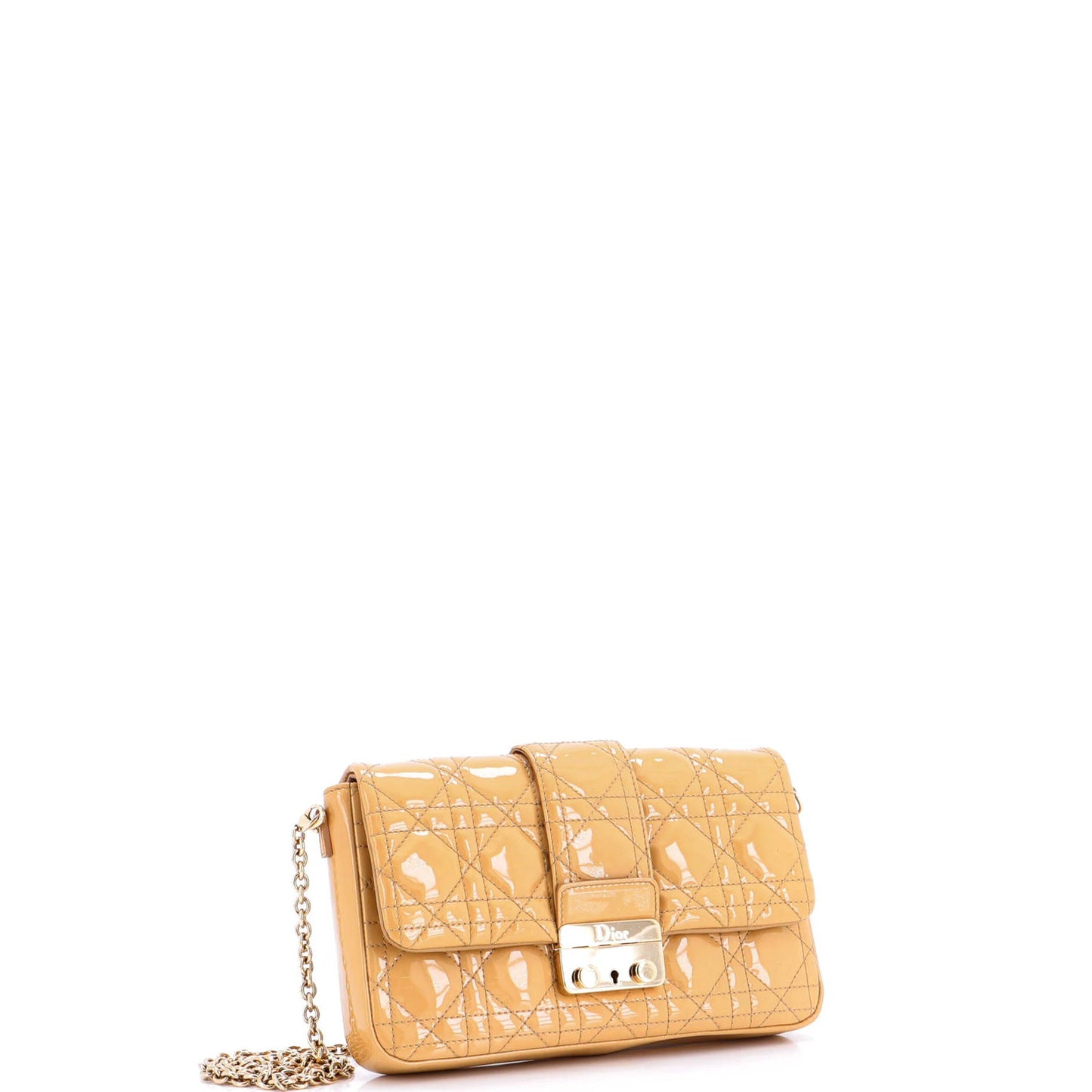 Christian Dior New Lock Pouch Cannage Quilt Patent Mini