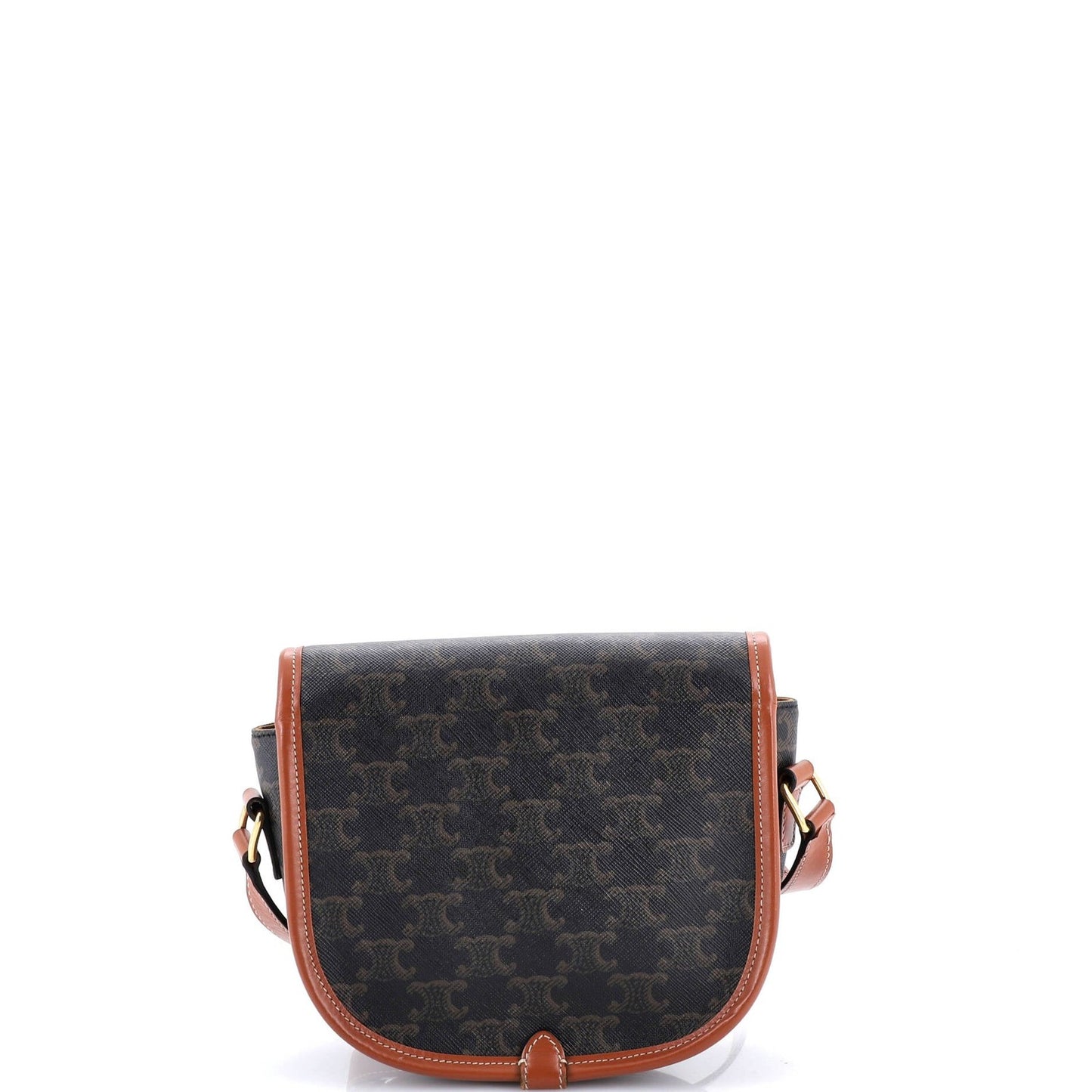 Celine Folco Bag Triomphe Coated Canvas Medium