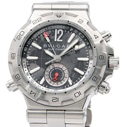 Bvlgari Diagono Professional Gmt Dp42Sgmt Gray Men'S Used Watch #6109
