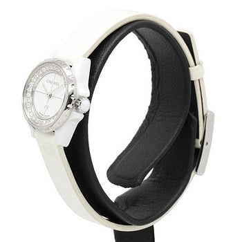 Chanel J12 Xs Diamond / H4664 White Ceramic Enamel Leather Quartz