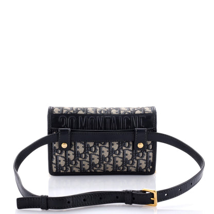 Christian Dior 30 Montaigne 2-In-1 Pouch Oblique Canvas