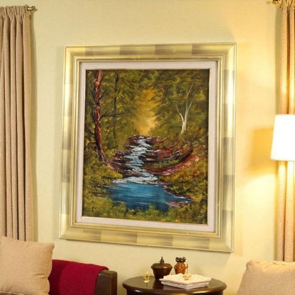 Helen Jo Nichols "Forest Stream" 1994 Original Oil Painting Signed F10 Landscape