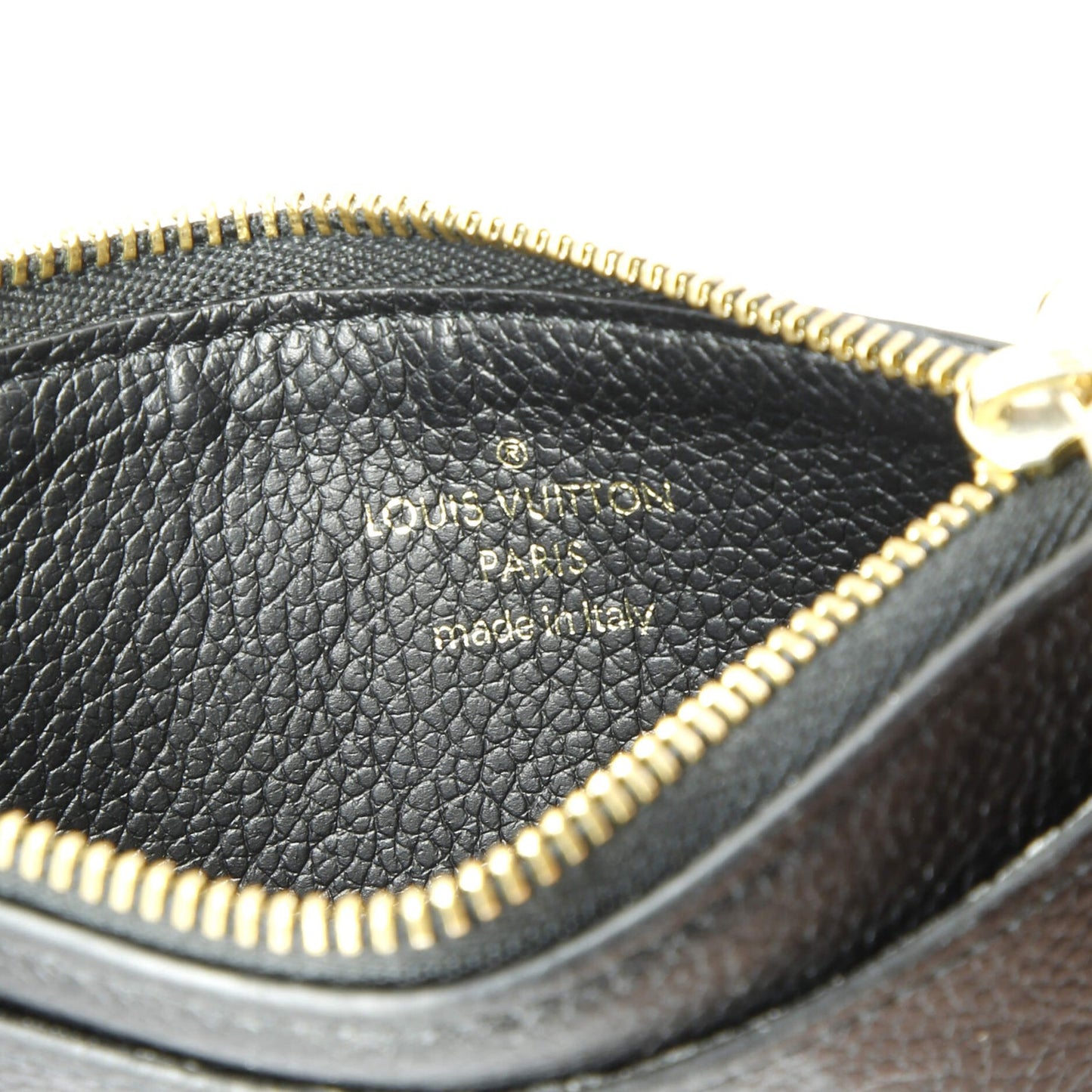 Louis Vuitton Zipped Card Holder Nm Monogram Empreinte Leather