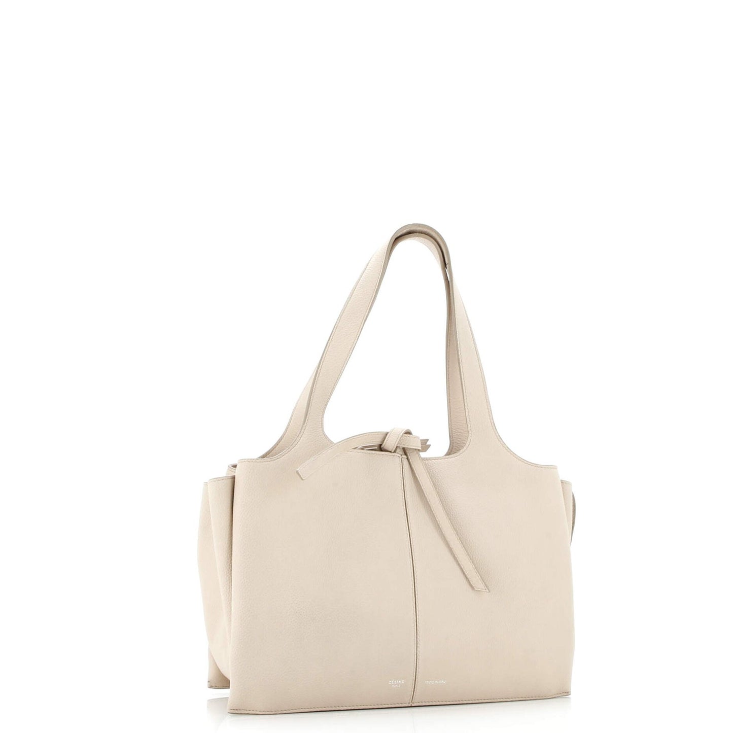 Celine Tri-Fold Shoulder Bag Grained Calfskin Small