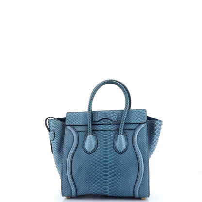Celine Luggage Bag Python Micro