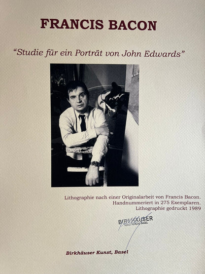 Francis Bacon Lithograph Coa Signed Op Numbered Limited To 275Ex