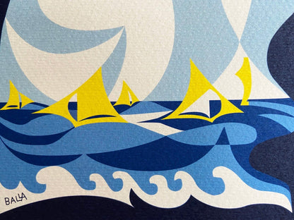 Giacomo Balla Lithograph 1968 Venice Biennale Coa