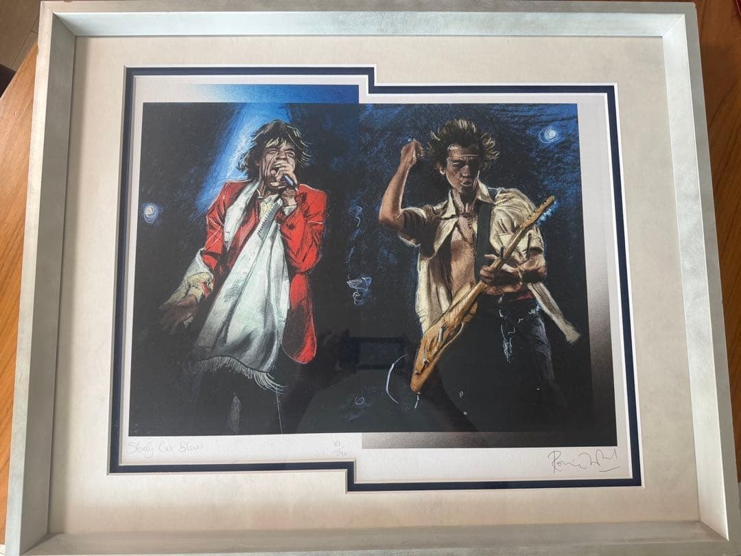 Cat Stray Blues Silkscreen Edition Ronnie Wood Signed Framed