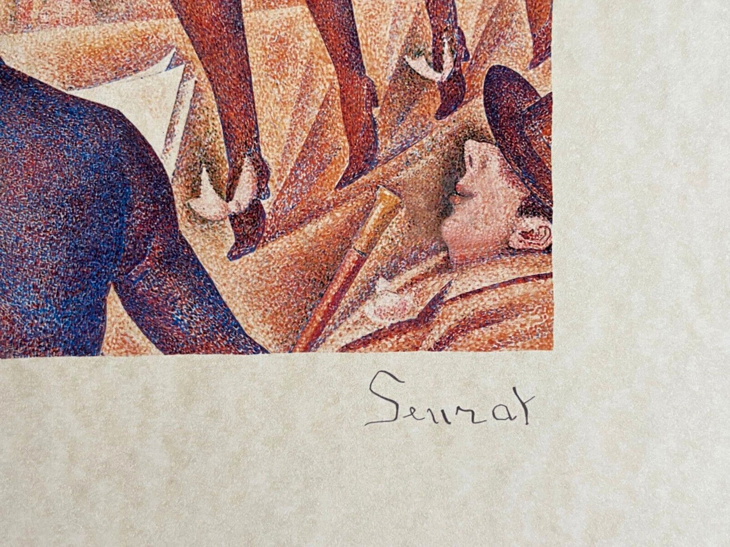Georges Seurat Lithograph Coa Signed Numbered (Edgar Degas)