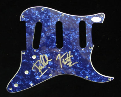 Def Leppard Joe Elliott/Phil Collen Signed/Autographed Guitar Pick Guard Jsa 582