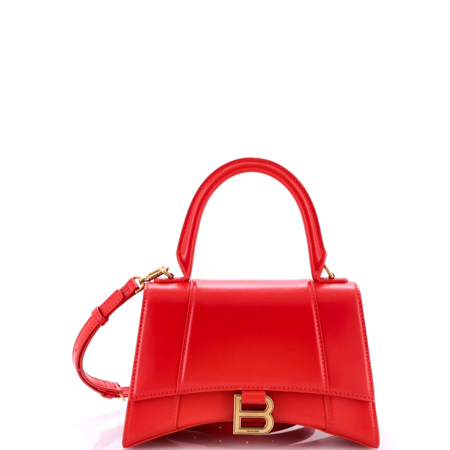 Balenciaga Hourglass Top Handle Bag Leather Small