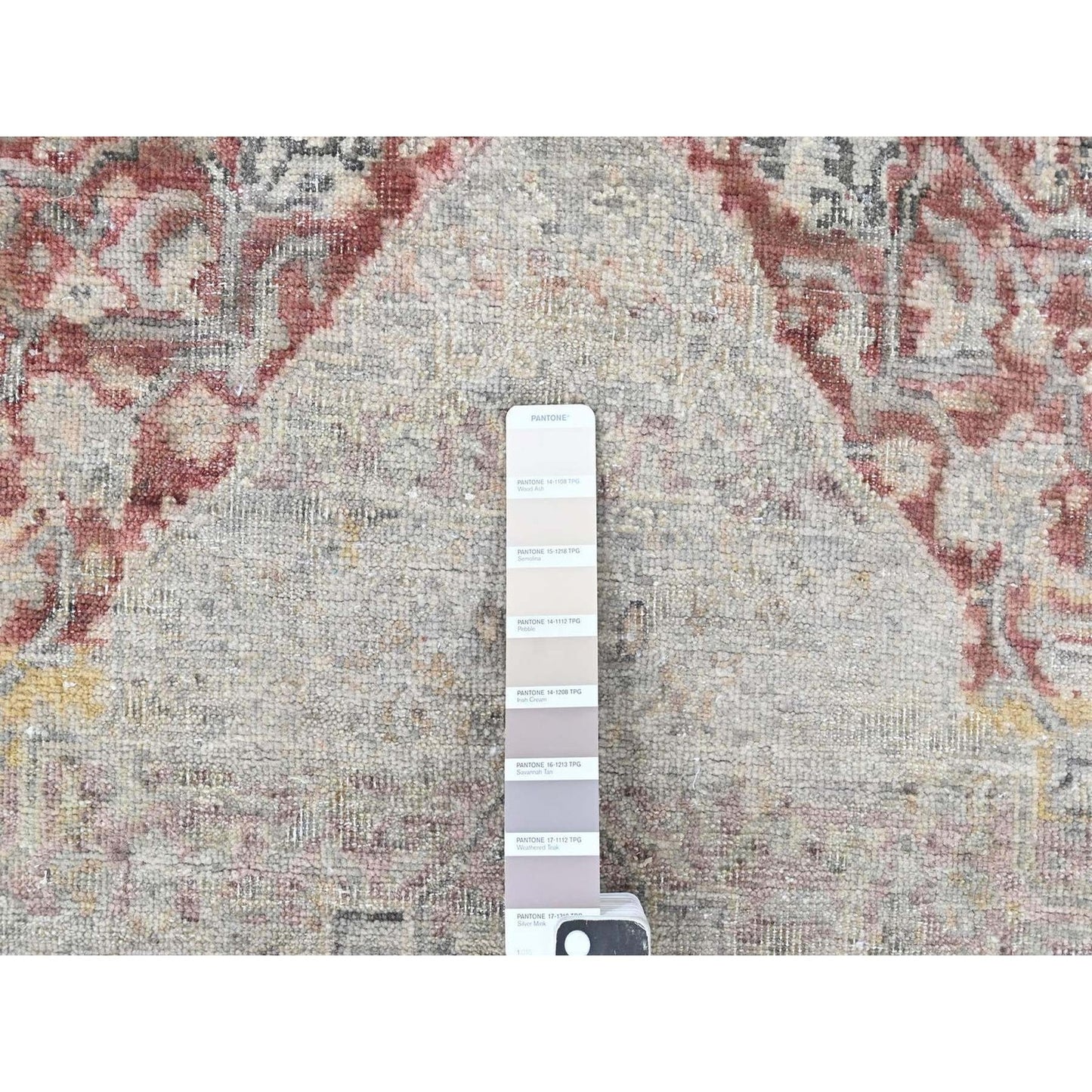 Ziegler Mahal Ivory Hand Knotted Rug 3'x5' Pure Wool