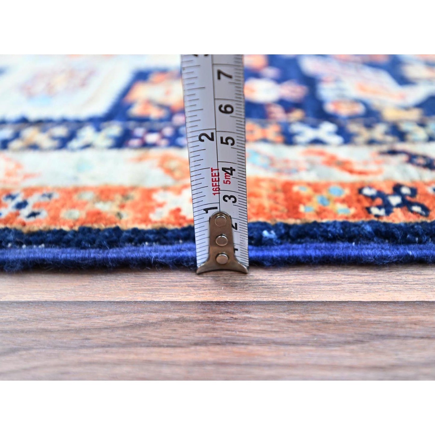 2'X5'10" Blue 200 Kpsi Armenian Caucasian Design Runner Oriental Rug