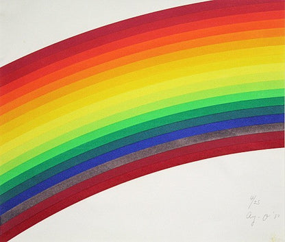 Ay-O "Rainbow" 1980 Silkscreen Autographed Edition