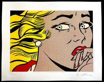 Roy Lichtenstein Lithograph Coa Signed Numbered In Pencil Limited