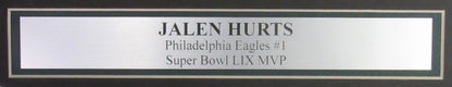 Jalen Hurts Signed/Inscribed 16X20 Photo Philadelphia Eagles Framed Jsa 195523