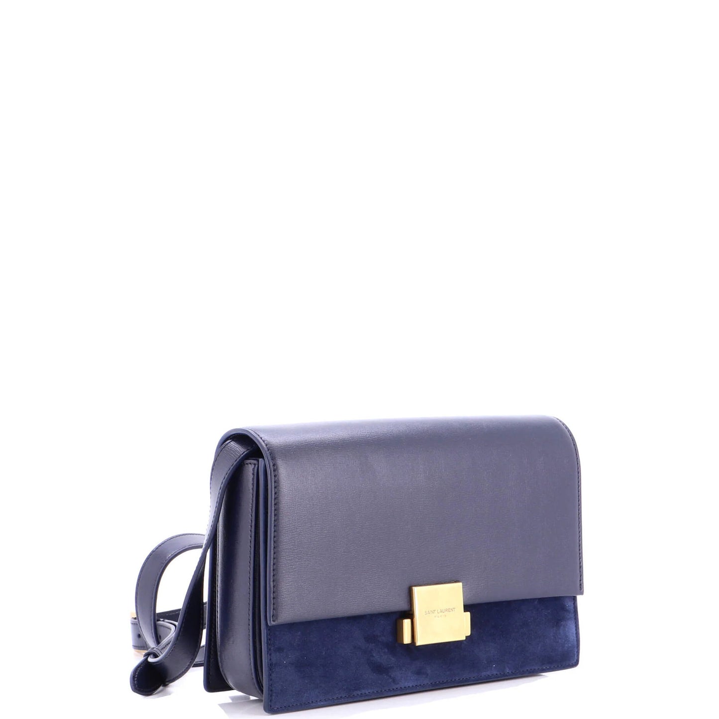 Saint Laurent Bellechasse Shoulder Bag Suede And Leather Medium