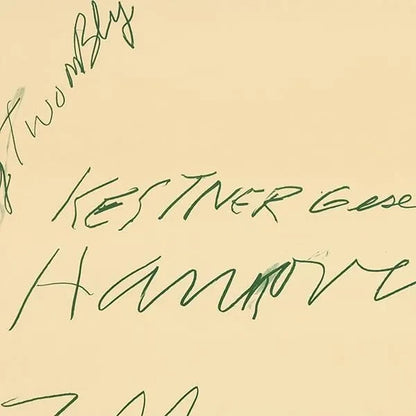 Kestner Gesellschaft Zeichnungen Exhibition Poster Cy Twombly 1976