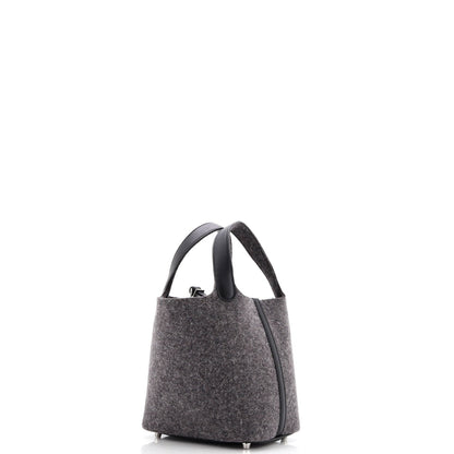 Hermes Picotin Lock Bag Felt With Leather Pm