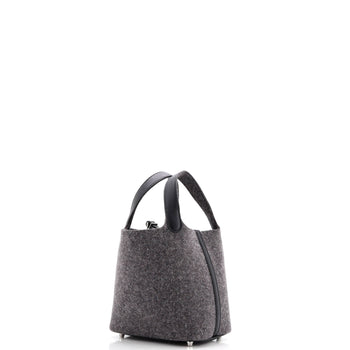 Hermes Picotin Lock Bag Felt With Leather Pm