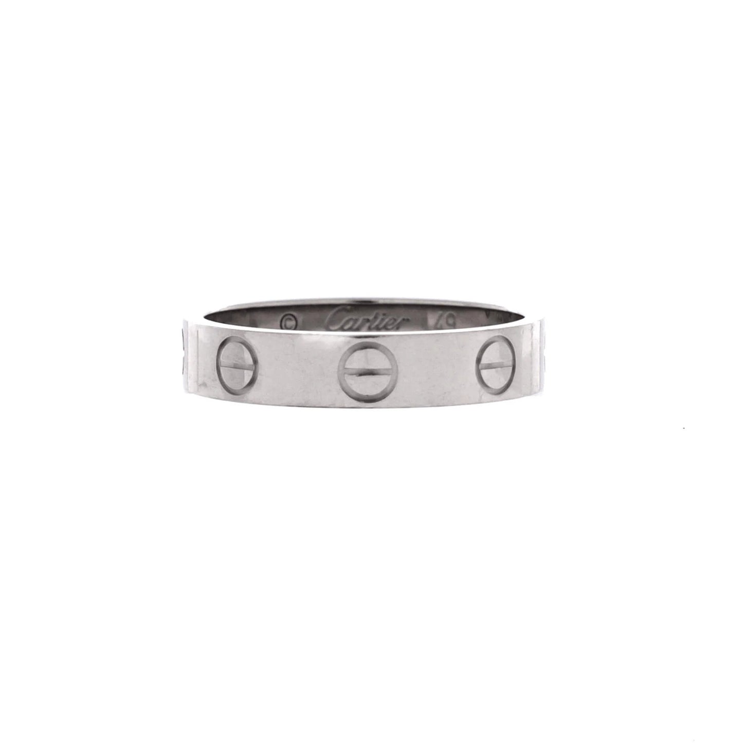 Cartier Love Wedding Band Ring 18K White Gold